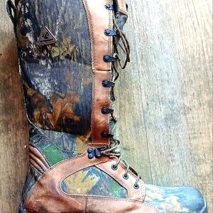 NWOT - Rocky Prolight Camo 16 Inch Waterproof Snake Proof Lace up Boots Sz 10M